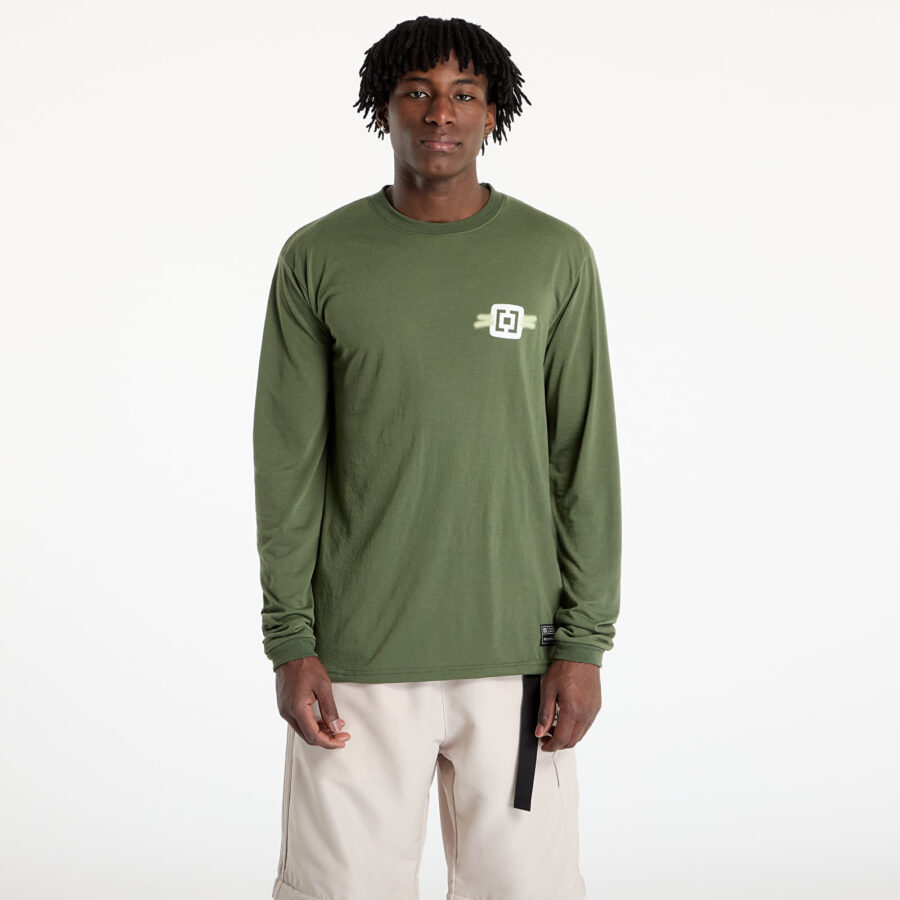 Póló Horsefeathers Fury Long Sleeve Bike Jersey Thyme L-alacsony-ár