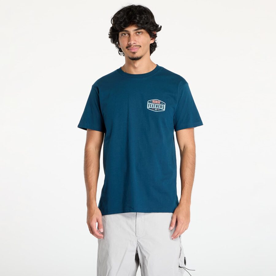 Póló Horsefeathers Hexagon II T-Shirt Pond S-alacsony-ár