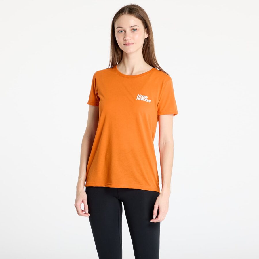 Póló Horsefeathers Leila II Tech T-Shirt Burnt Orange S-alacsony-ár