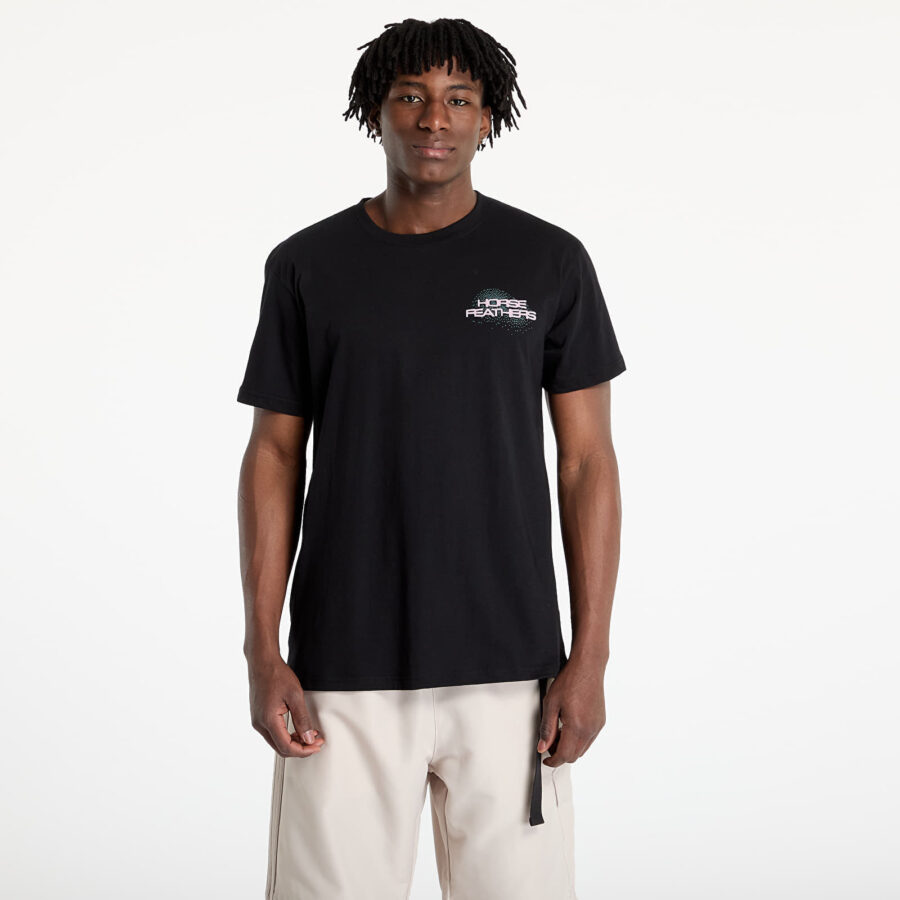 Póló Horsefeathers Rizmo T-Shirt Black S-alacsony-ár