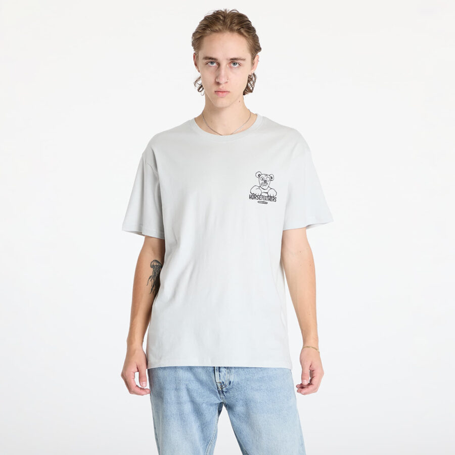 Póló Horsefeathers Teddy T-Shirt Cement S-alacsony-ár