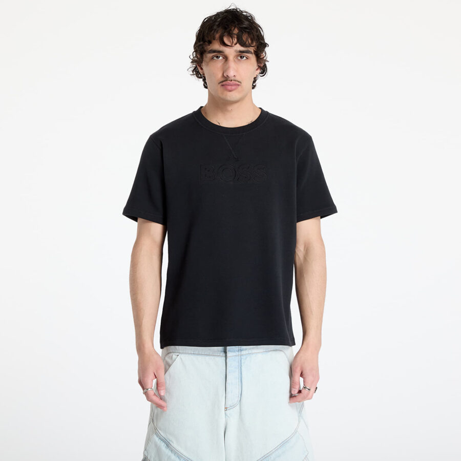 Póló Hugo Boss Men-L-David T-Shirt Black S-alacsony-ár
