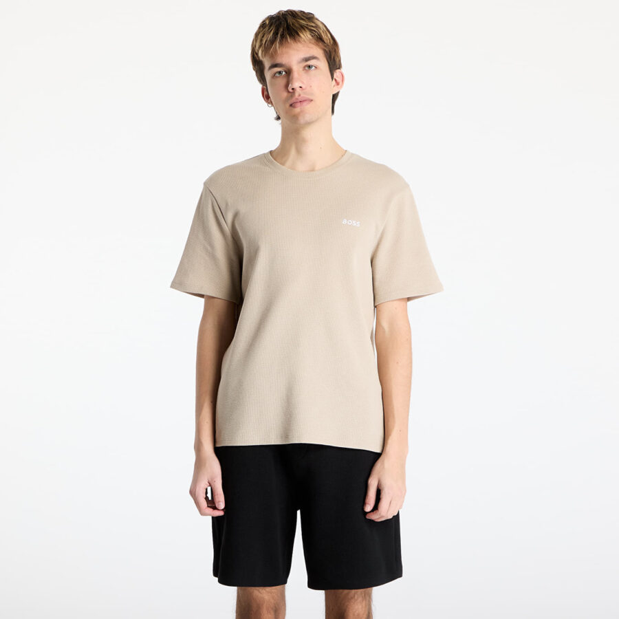 Póló Hugo Boss Men's Waffle T-Shirt Beige L-alacsony-ár
