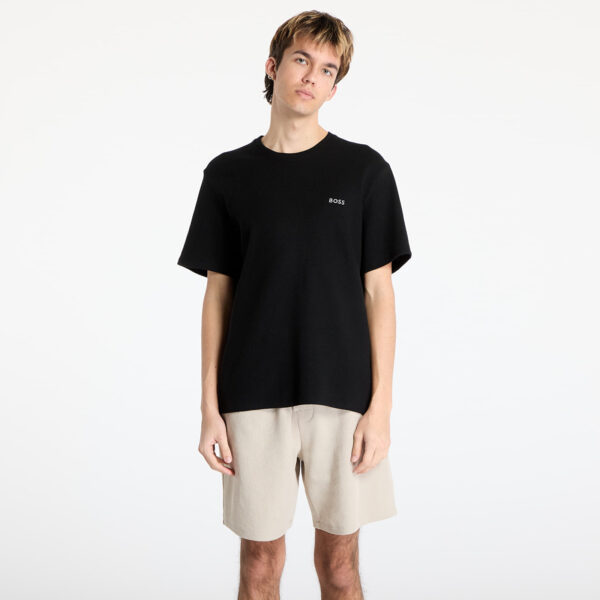 Póló Hugo Boss Men's Waffle T-Shirt Black S-alacsony-ár