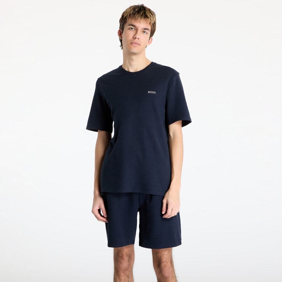 Póló Hugo Boss Men's Waffle T-Shirt Blue S-alacsony-ár