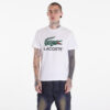 Póló LACOSTE Cotton Jersey Signature Print T-Shirt White M-alacsony-ár