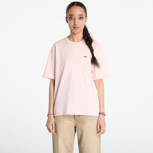Póló LACOSTE Soft Cotton T-shirt Rose Pale XS-alacsony-ár