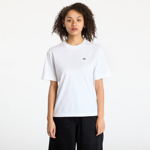 Póló LACOSTE Soft Cotton T-shirt White S-alacsony-ár