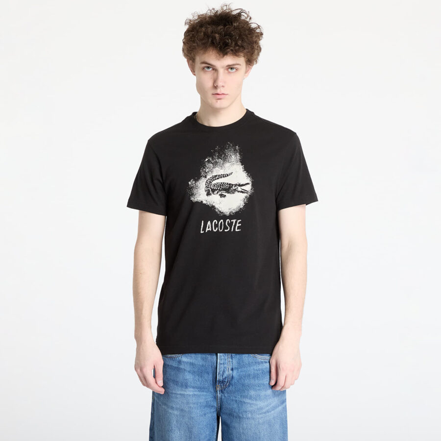 Póló LACOSTE Technical T-shirt Black M-alacsony-ár