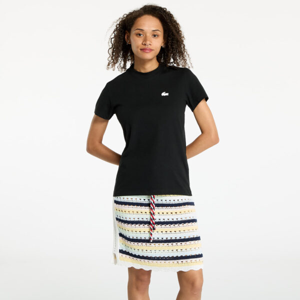 Póló LACOSTE Tee-Shirt &Turtle Neck Black 34-alacsony-ár