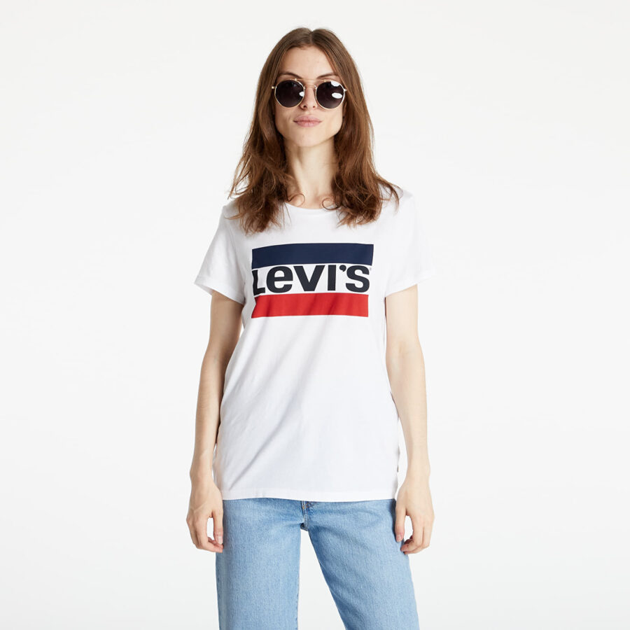 Póló Levi's® Perfect Graphic Tee White XS-alacsony-ár