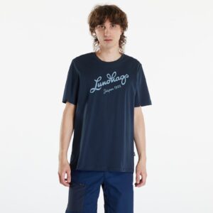 Póló Lundhags Järpen Logo T-Shirt M Deep Blue M-alacsony-ár