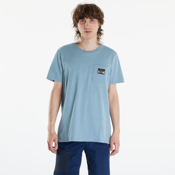 Póló Lundhags Knak Tee Faded Denim M-alacsony-ár