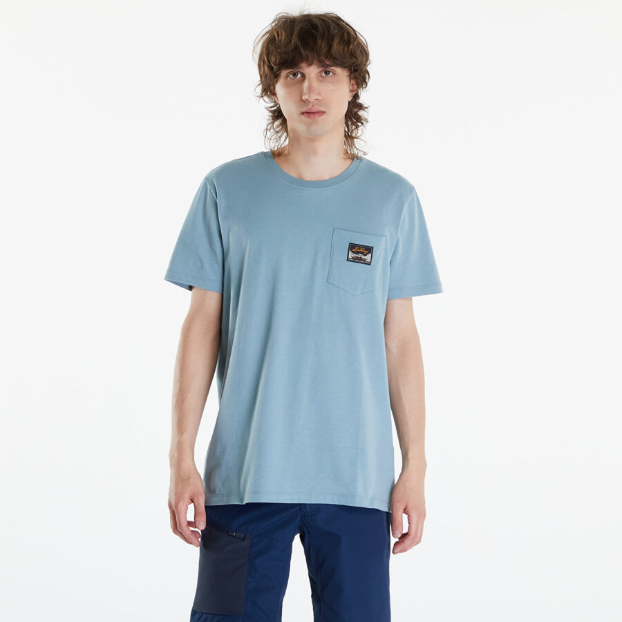 Póló Lundhags Knak Tee Faded Denim M-alacsony-ár