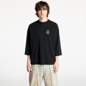Póló Marcelo Burlon County Globe Loose T-Shirt Black/ Deep Green S-alacsony-ár
