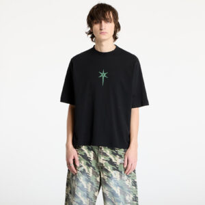 Póló Marcelo Burlon County Goth Boxy T-Shirt Black/ Deep Green XS-alacsony-ár