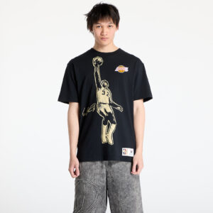 Póló Mitchell & Ness NBA Vintage Logo Lakers Magic Johnson Blockbuster Shortsleeve Player Tee Black M-alacsony-ár