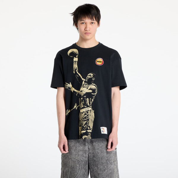 Póló Mitchell & Ness NBA Vintage Logo Rockets Hakeem Olajuwon Blockbuster Shortsleeve Player Tee Black M-alacsony-ár
