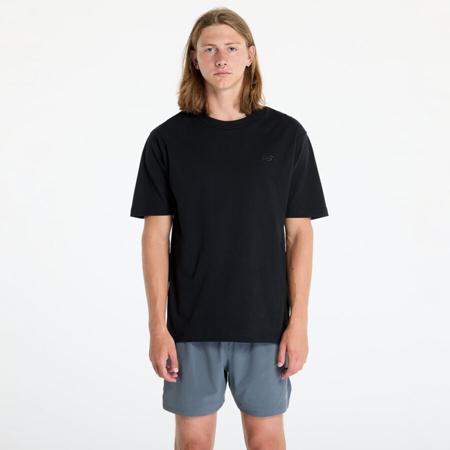 Póló New Balance Athletics Cotton T-Shirt Black S-alacsony-ár
