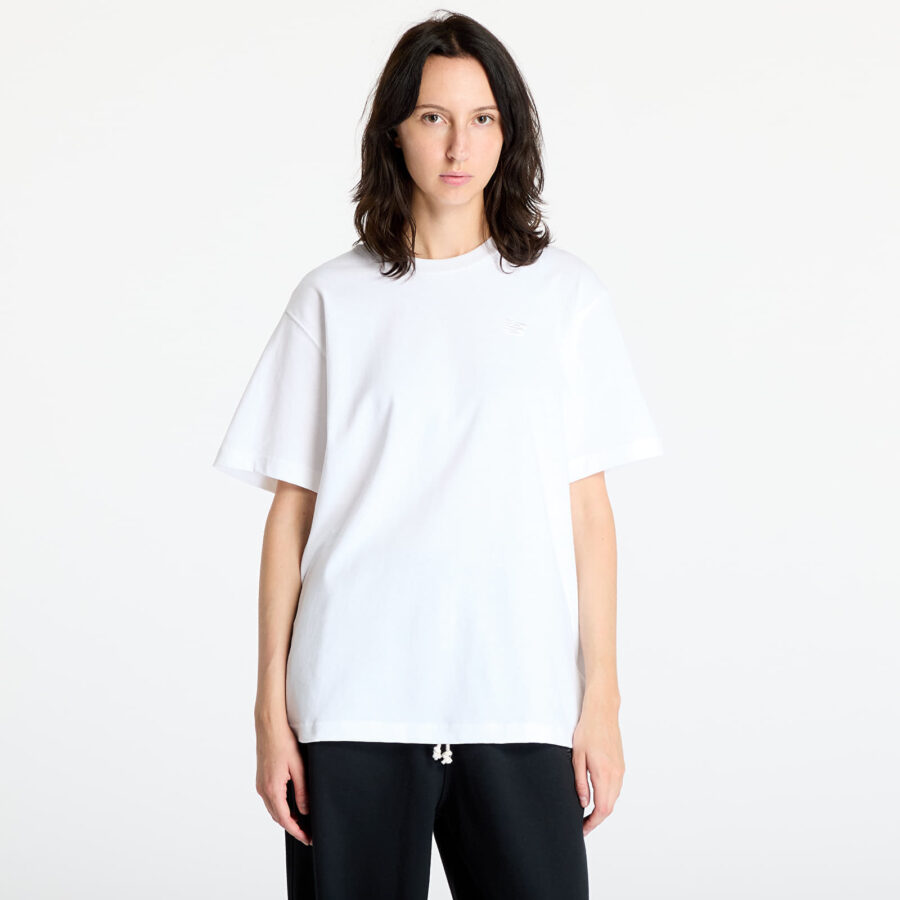 Póló New Balance Athletics Jersey T-Shirt White S-alacsony-ár