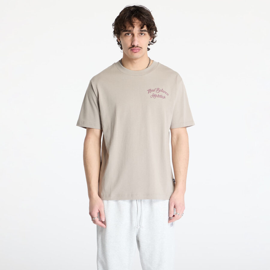 Póló New Balance Athletics Relaxed League T-Shirt Grey S-alacsony-ár