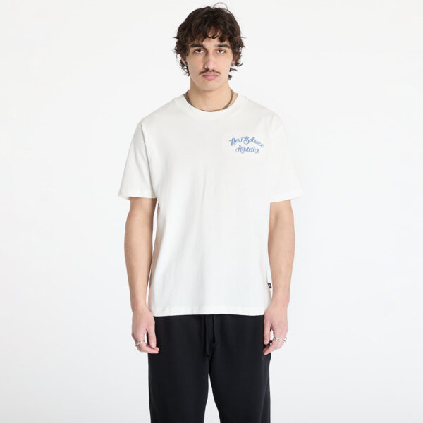 Póló New Balance Athletics Relaxed League T-Shirt White S-alacsony-ár