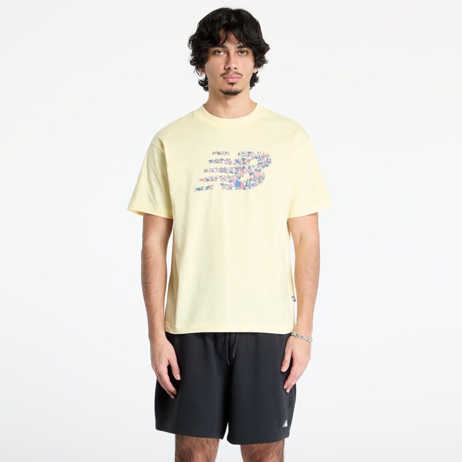 Póló New Balance Nautical Logo T-Shirt Yellow L-alacsony-ár