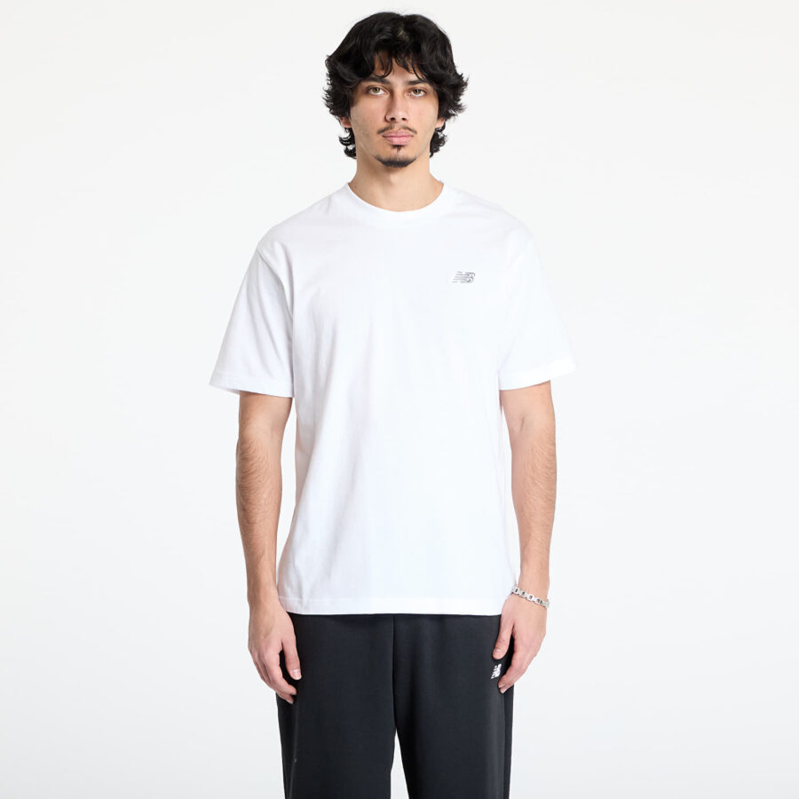 Póló New Balance Small Logo S/S White S-alacsony-ár