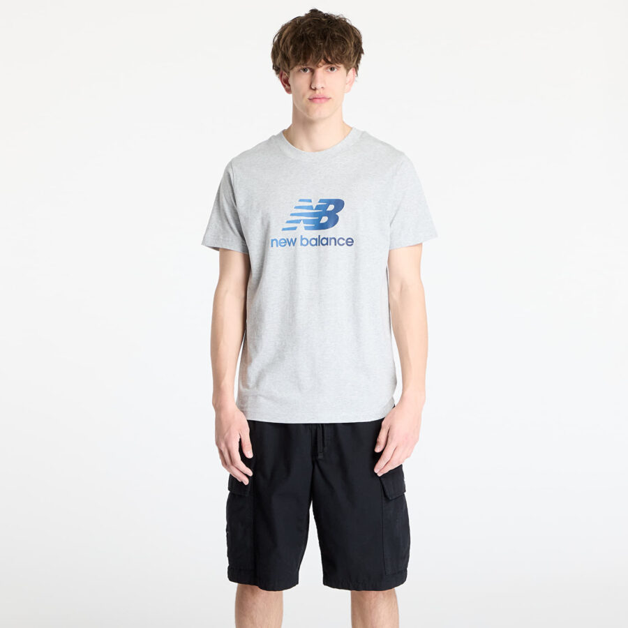 Póló New Balance Sport Essentials Gradient Logo T-Shirt Grey S-alacsony-ár