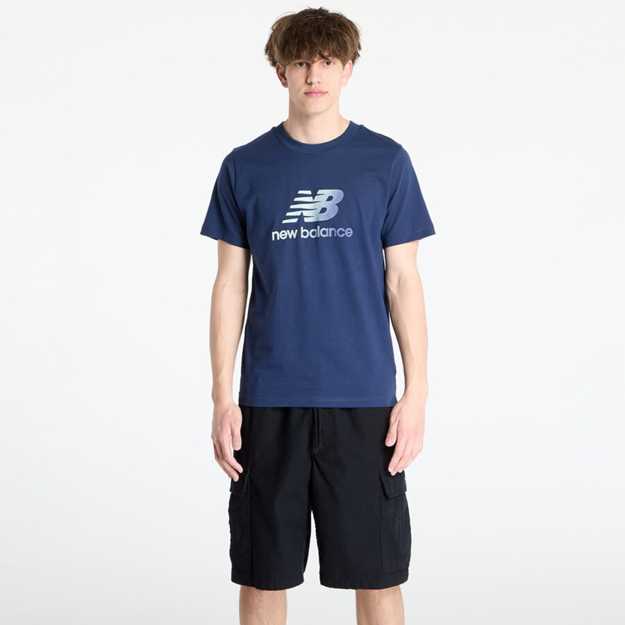 Póló New Balance Sport Essentials Gradient Logo T-Shirt Navy S-alacsony-ár