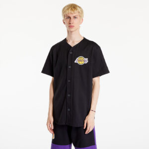 Póló New Era NBA Team Logo Jersey Los Angeles Lakers Black/ True Purple M-alacsony-ár