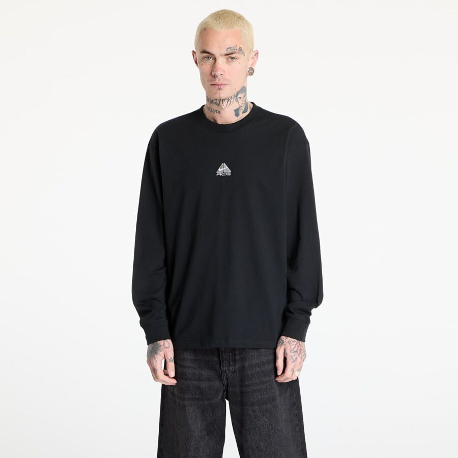 Póló Nike ACG "Lungs" Men's Long-Sleeve T-Shirt Black/ Summit White XS-alacsony-ár
