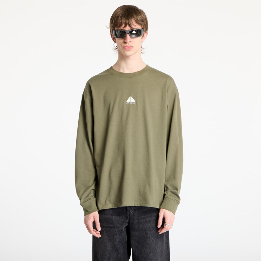 Póló Nike ACG "Lungs" Men's Long-Sleeve T-Shirt Medium Olive S-alacsony-ár