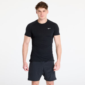Póló Nike Flex Rep Men's Dri-FIT Short-Sleeve Fitness Top Black/ White M-alacsony-ár
