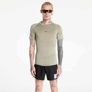 Póló Nike Pro Men's Dri-FIT Tight Short-Sleeve Fitness Top Light Army/ Black M-alacsony-ár