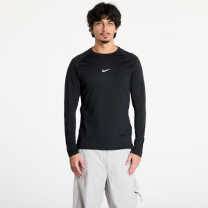 Póló Nike Pro Warm Men's Long-Sleeve Top Black/ White L-alacsony-ár