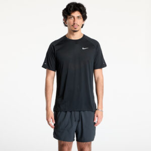 Póló Nike Stride Men's Dri-FIT ADV Short-Sleeve Running Top Black/ Reflective Silv M-alacsony-ár
