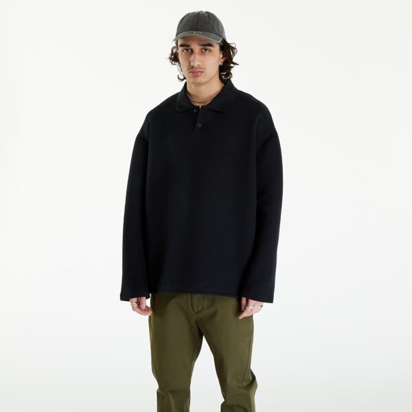 Póló Nike Tech Fleece Men's Reimagined Polo Black L-alacsony-ár