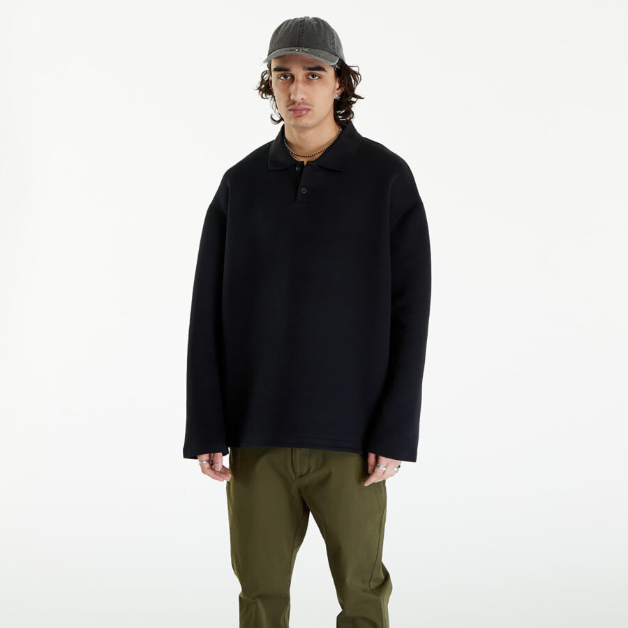 Póló Nike Tech Fleece Men's Reimagined Polo Black L-alacsony-ár
