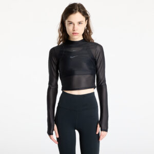 Póló Nike Zenvy Women's Dri-FIT Long-Sleeve Sheer Top Black/ Pcg6C L-alacsony-ár