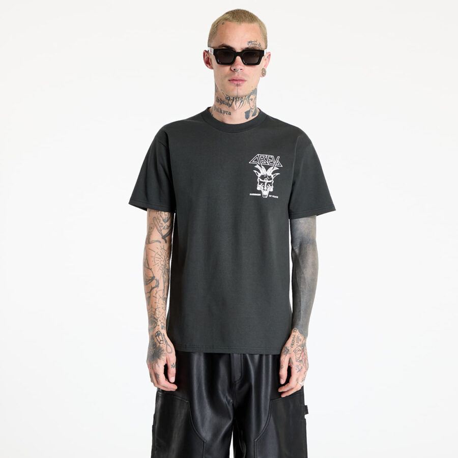 Póló OBEY Harbinger Of Peace T-Shirt Vintage Black S-alacsony-ár