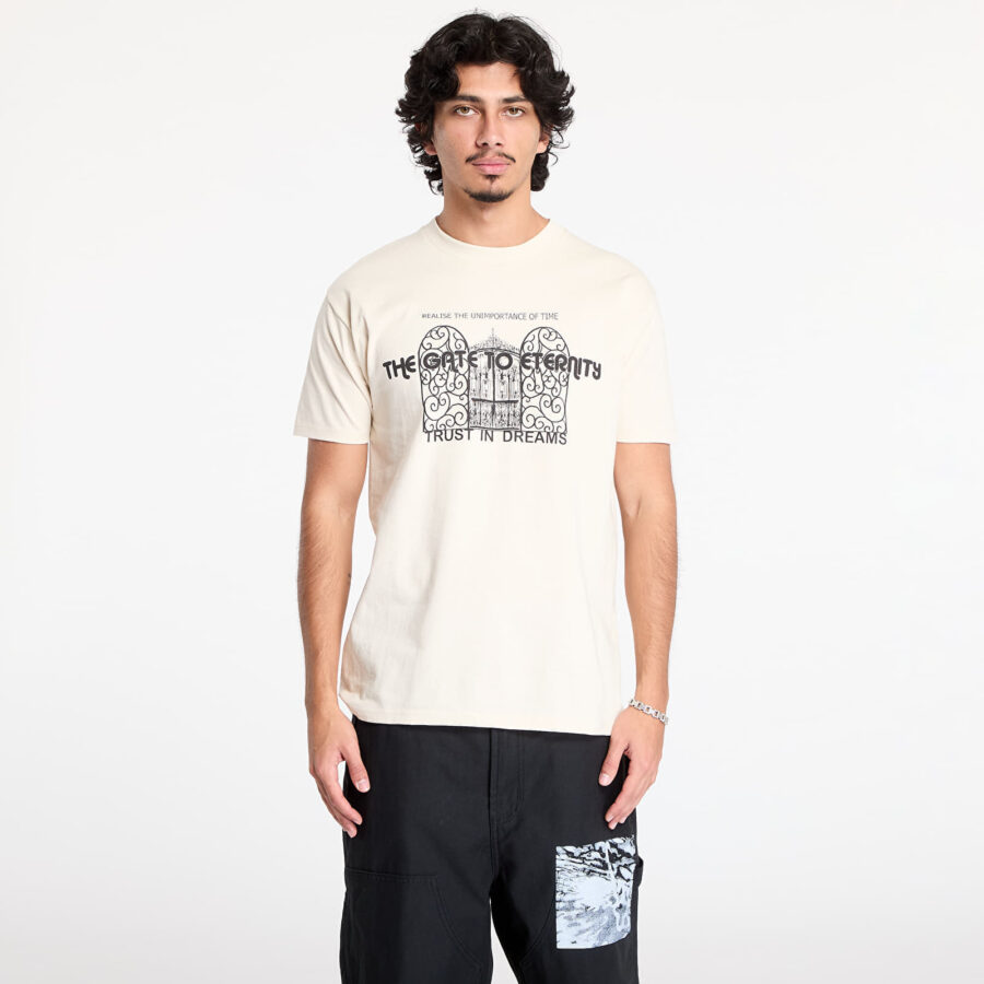 Póló OBEY Obey We Are Not Alone T-Shirt Cream M-alacsony-ár