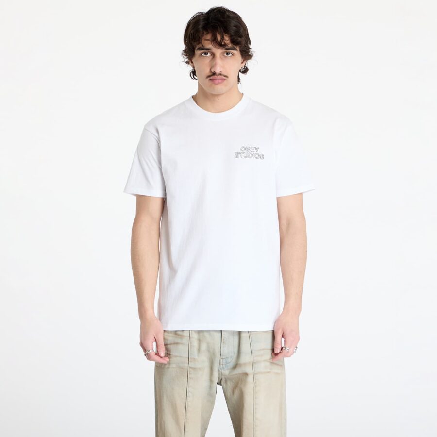 Póló OBEY Studios Palette T-Shirt White L-alacsony-ár