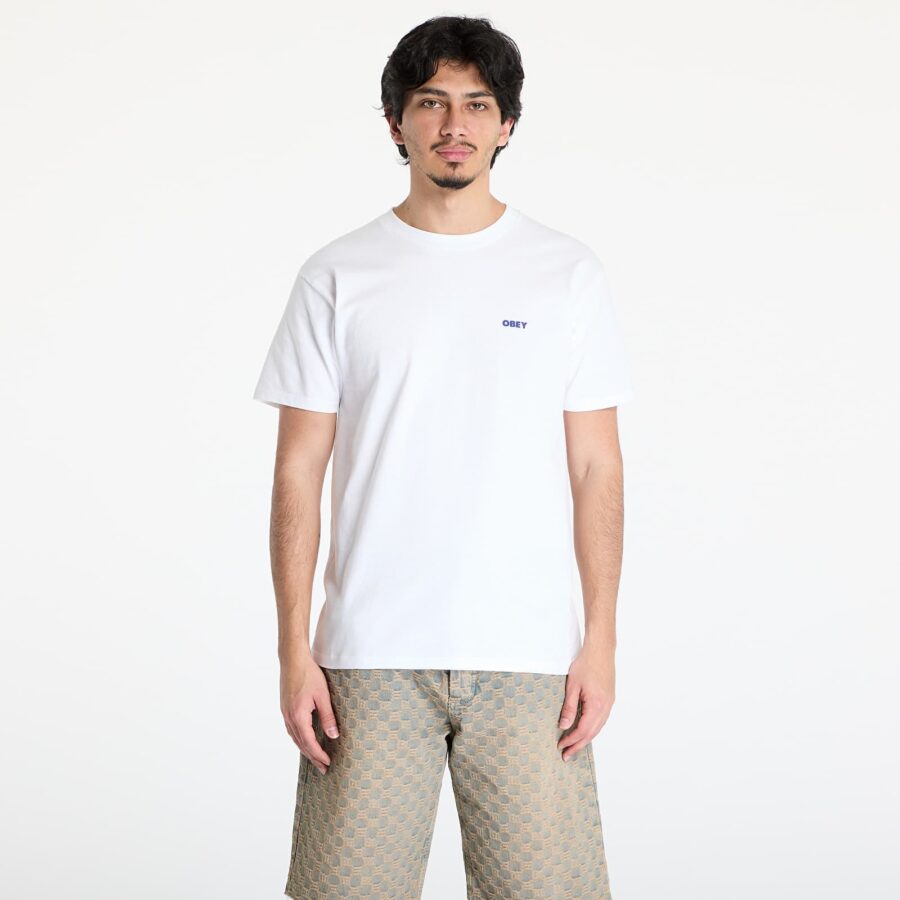 Póló OBEY Target Icon T-Shirt White S-alacsony-ár