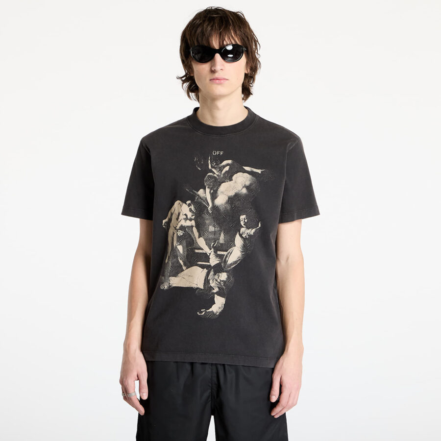 Póló Off-White Martyrdom Slim S/S Tee Vintage Black S-alacsony-ár