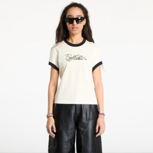 Póló Off-White Off White Script Fitted Tee White Aspara L-alacsony-ár
