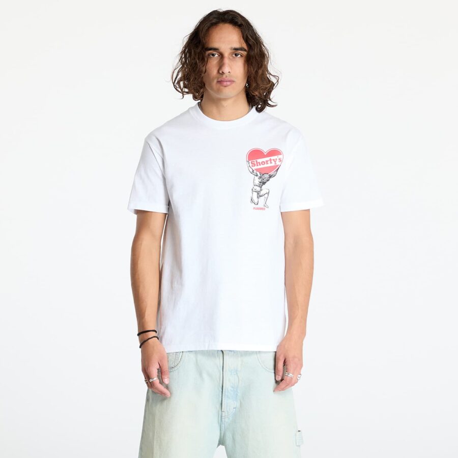 Póló PLEASURES Atlas T-Shirt White S-alacsony-ár