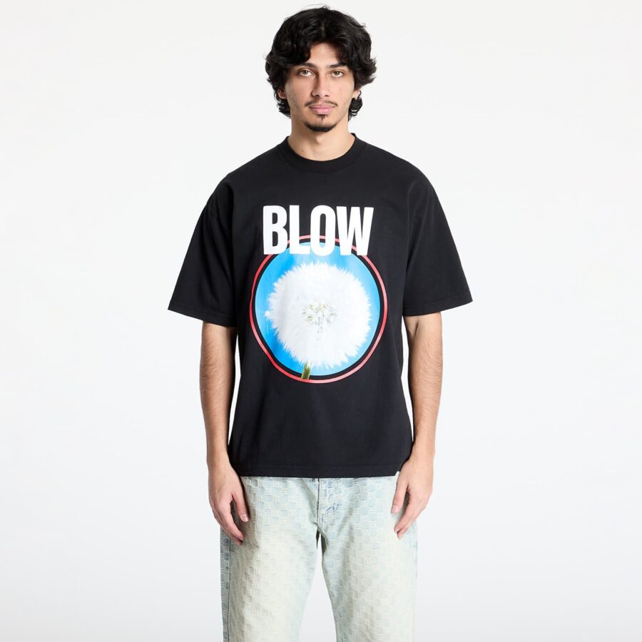 Póló PLEASURES Blow T-Shirt Black S-alacsony-ár