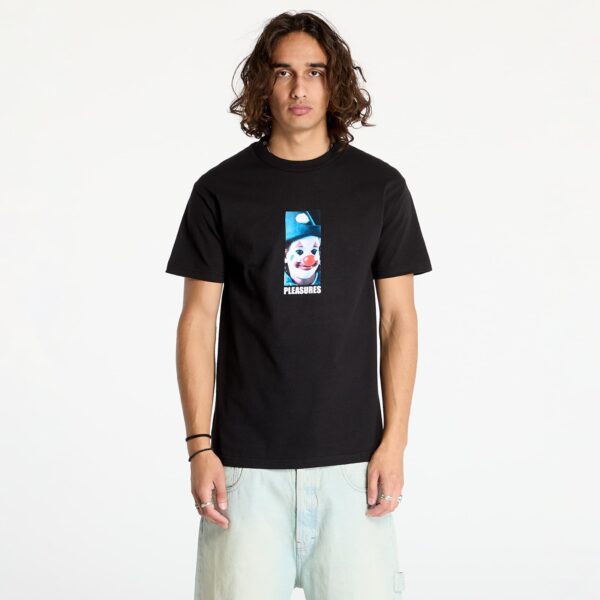 Póló PLEASURES Clown T-Shirt Black S-alacsony-ár