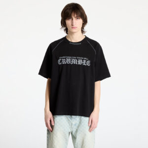 Póló PLEASURES Crumble Heavyweight Raglan Black S-alacsony-ár